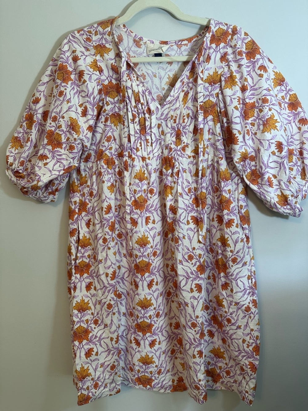 Universal Thread Womens Floral Puff-Sleeve Dress Size XS Peasant Cottagecore
